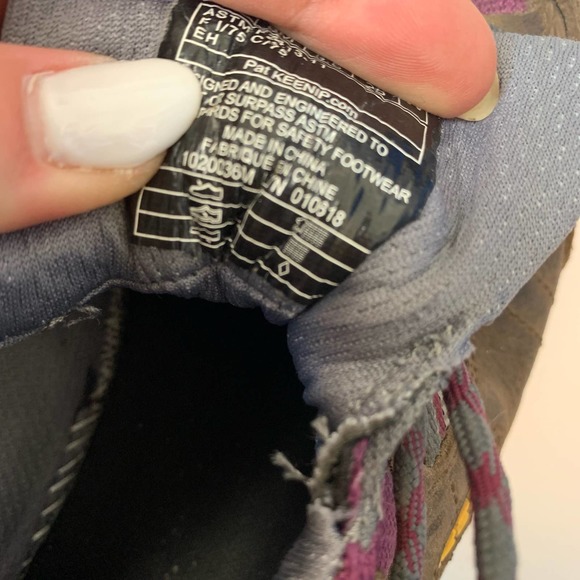 Keen Shoe Size 8M Lace-up Key-Tech Brown Closed-toe Hiking Oil & Slip - Picture 7 of 15